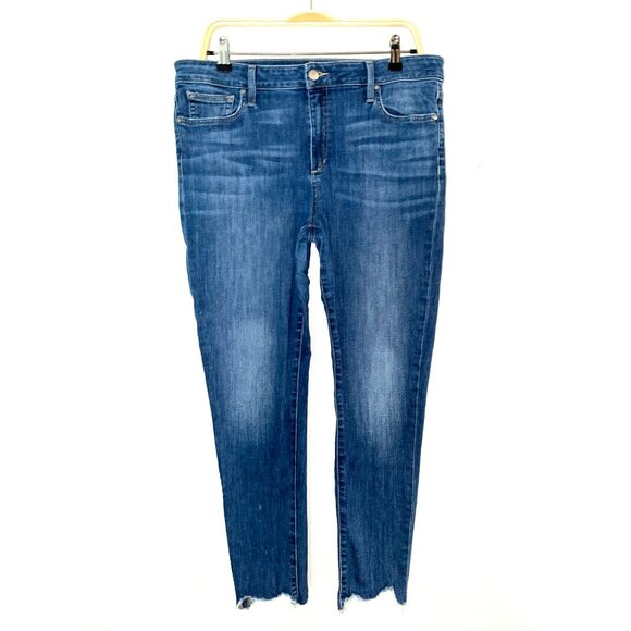 Joe's Ankle/Cropped Distressed High-Rise Jeans Size 33 - Picture 1 of 10